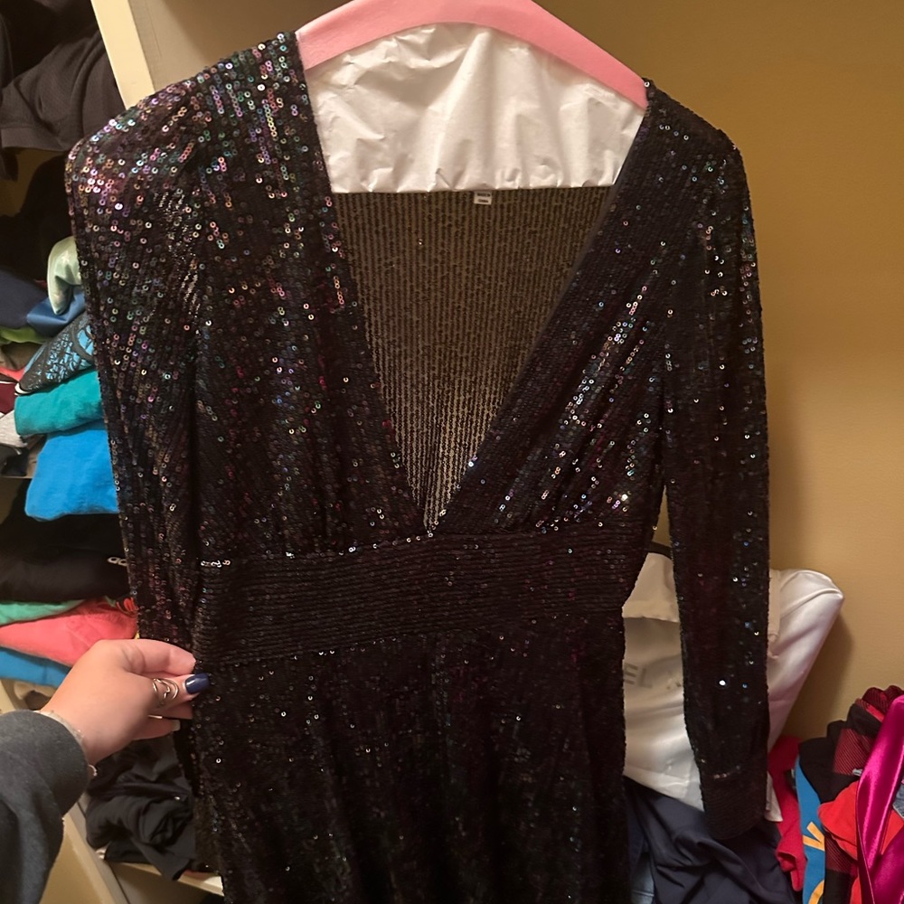 Black sequin size medium dress